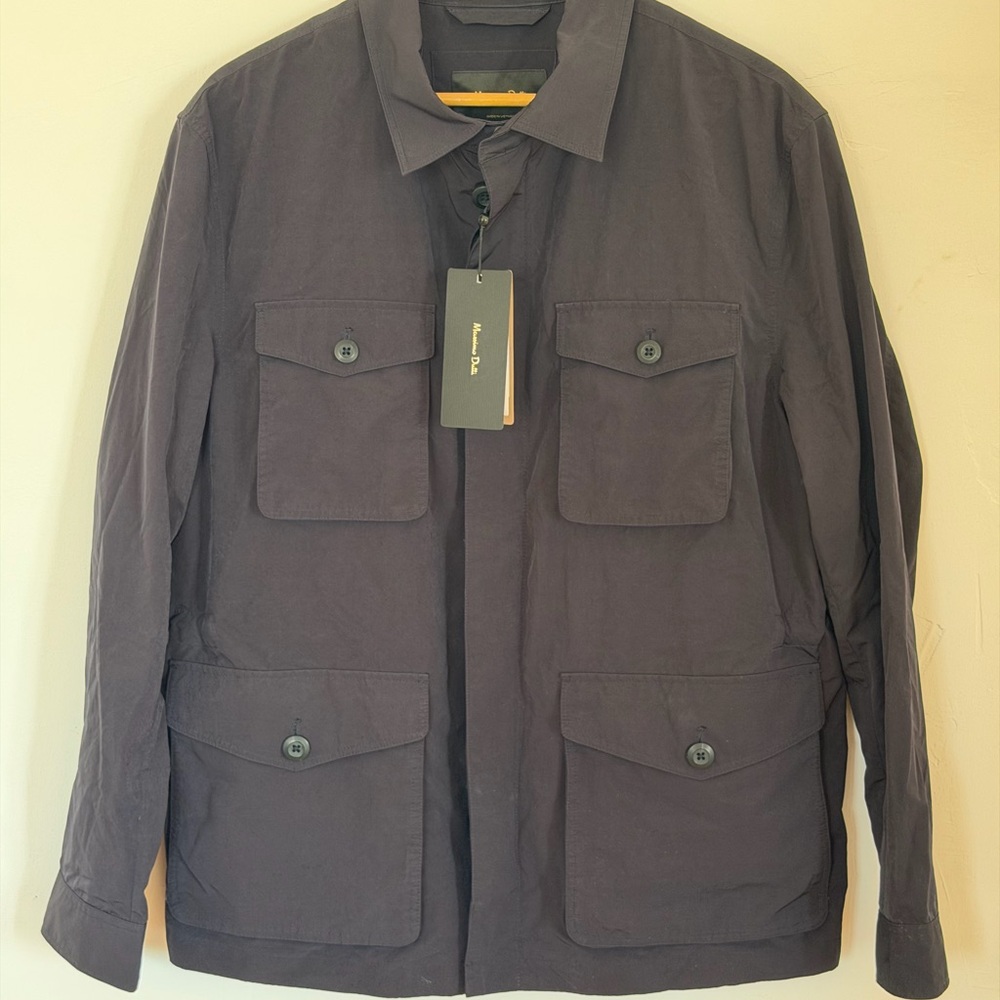Massimo Dutti Dark Navy Field Jacket